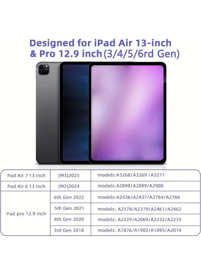 Light Gray Case For iPad Air 13 2025 M3 With Foldable Stand And Auto Sleep Wake - Image 3